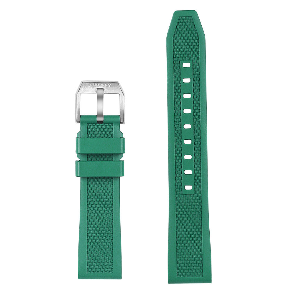 Green FKM Rubber Strap | Suitable for all watches with 20mm lug width