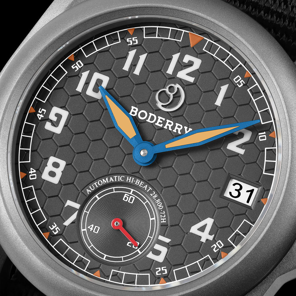 VOYAGER S72 – 72-Hour Power Reserve Titanium Automatic Field Watch, 100M Water Resistant | Grey/Bracelet