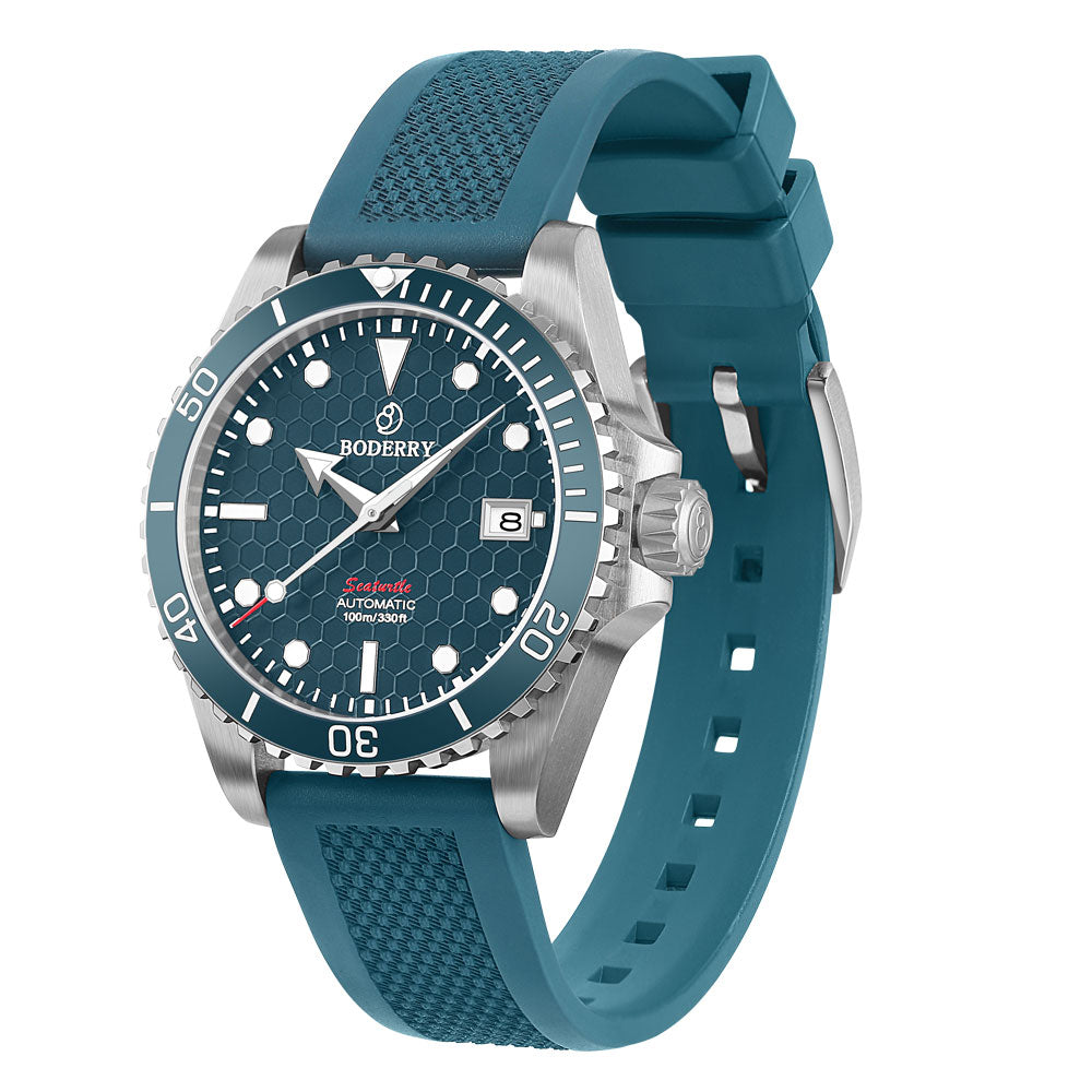 SeaBlue FKM Rubber Strap | Suitable for all watches with 20mm lug width