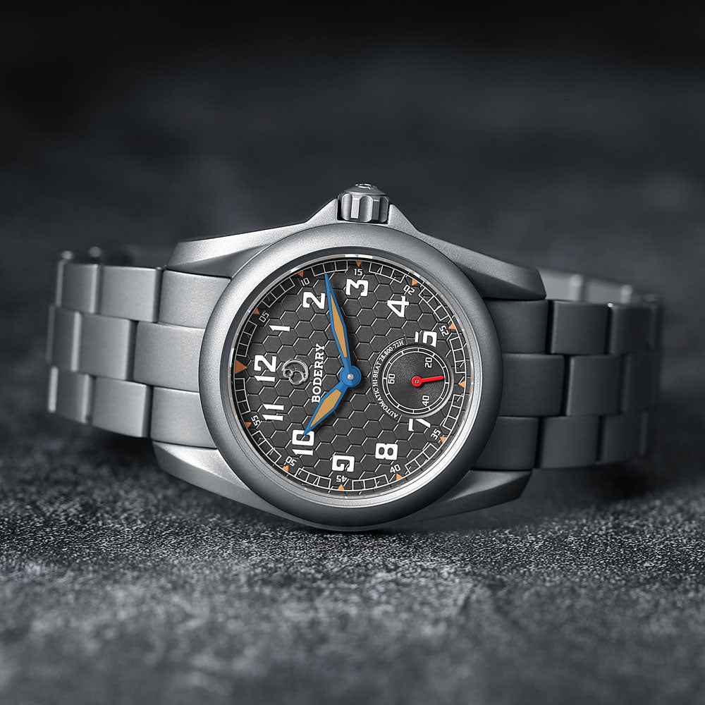VOYAGER S72 – 72-Hour Power Reserve Titanium Automatic Field Watch, 100M Water Resistant | Grey/Bracelet