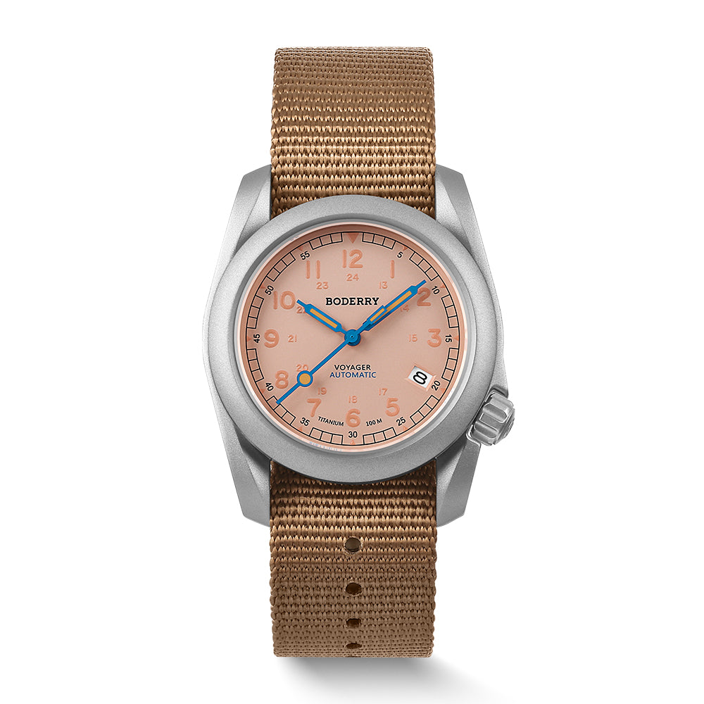 Boderry VOYAGER 100M Waterproof Titanium Automatic Field watch