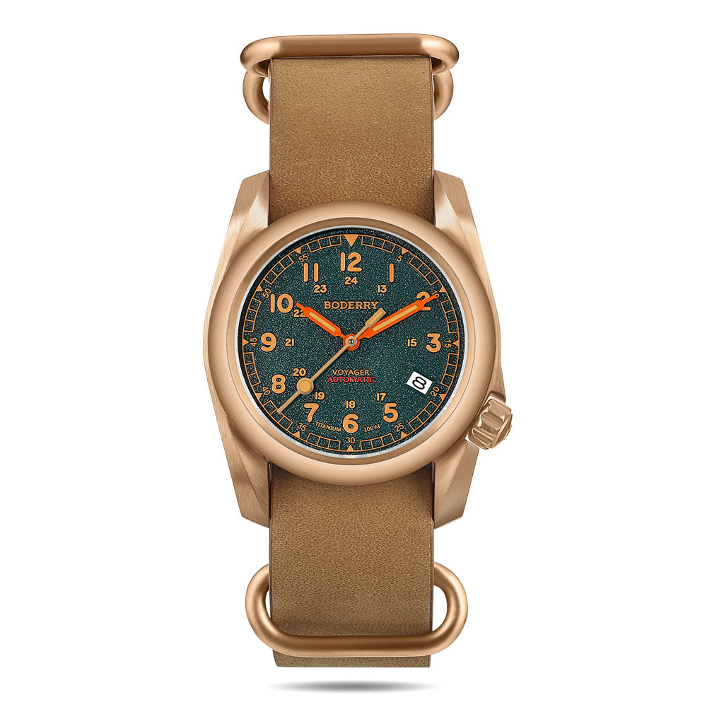 22mm Wide Cowhide Strap(Gold Buckle)| Suitable for all watches with 22mm lug width