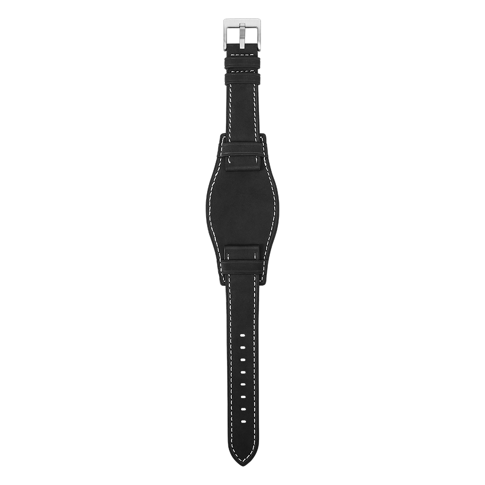 20mm Vintage Pilot Bund Leather Watch Strap