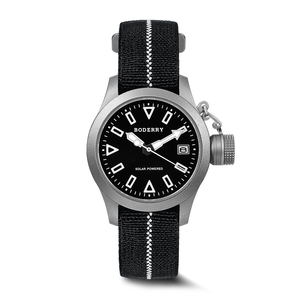 FALCON Canteen - Titanium Solar-Powered Watch | Dive