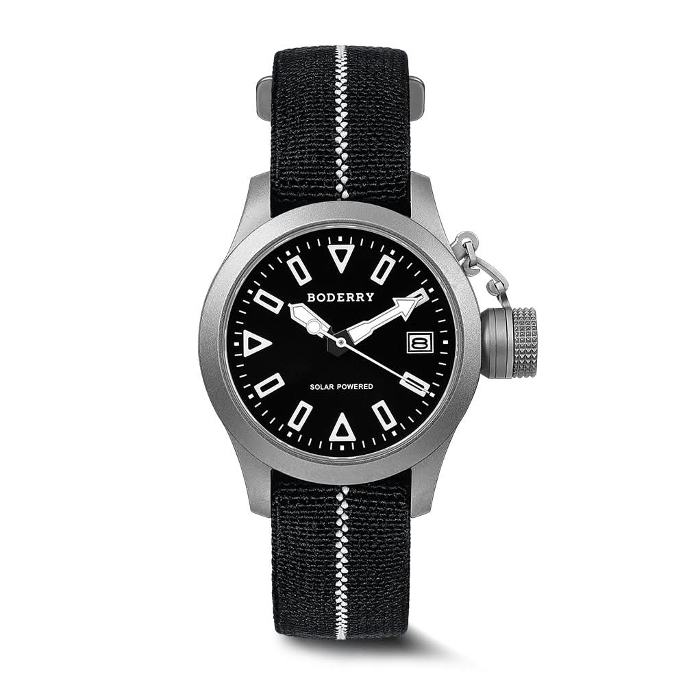 FALCON Canteen - Titanium Solar-Powered Watch | Dive