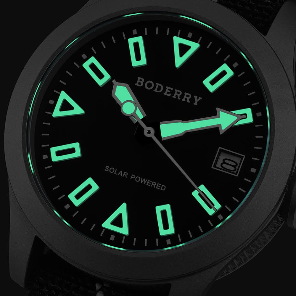 FALCON Canteen - Titanium Solar-Powered Watch | Dive/Bracelet