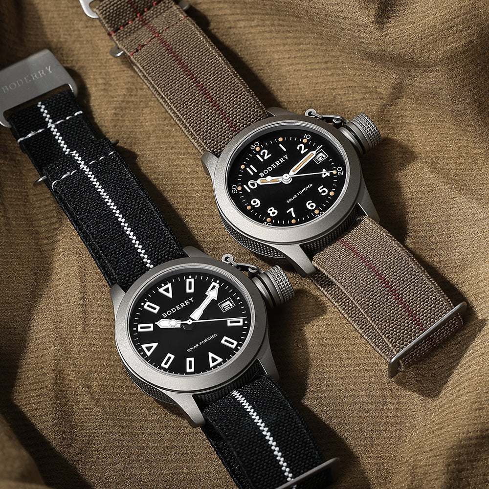 FALCON Canteen - Titanium Solar-Powered Watch | Field