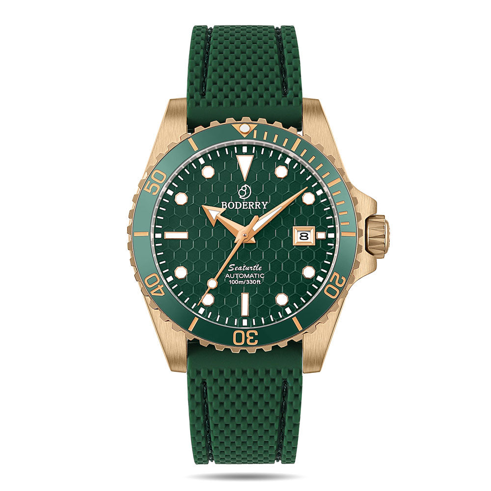 OCEAN - Automatic Diver Watch | Green/Rubber(Custom wholesale)