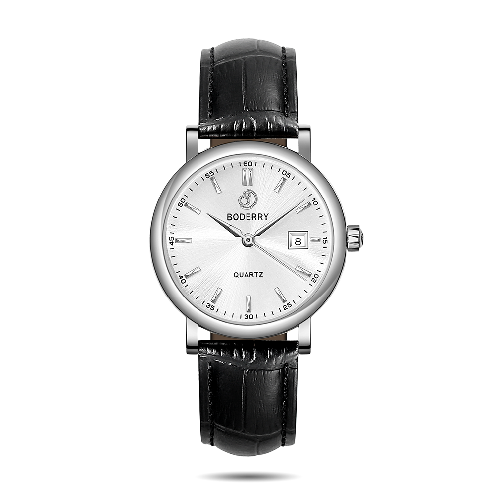 Women Watch | Classic 36mm - Silver/White Dial-Boderry Classic Boderry Watches