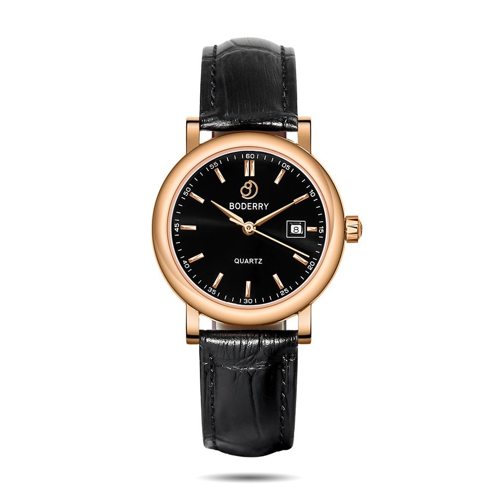 Women Watch | Rose Gold/Black Dial 32mm-Boderry Classic Boderry Watches