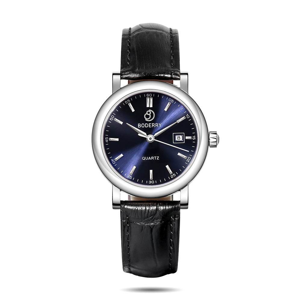 Women Watch | Silver/Blue Dial 32mm -Boderry Classic Boderry Watches