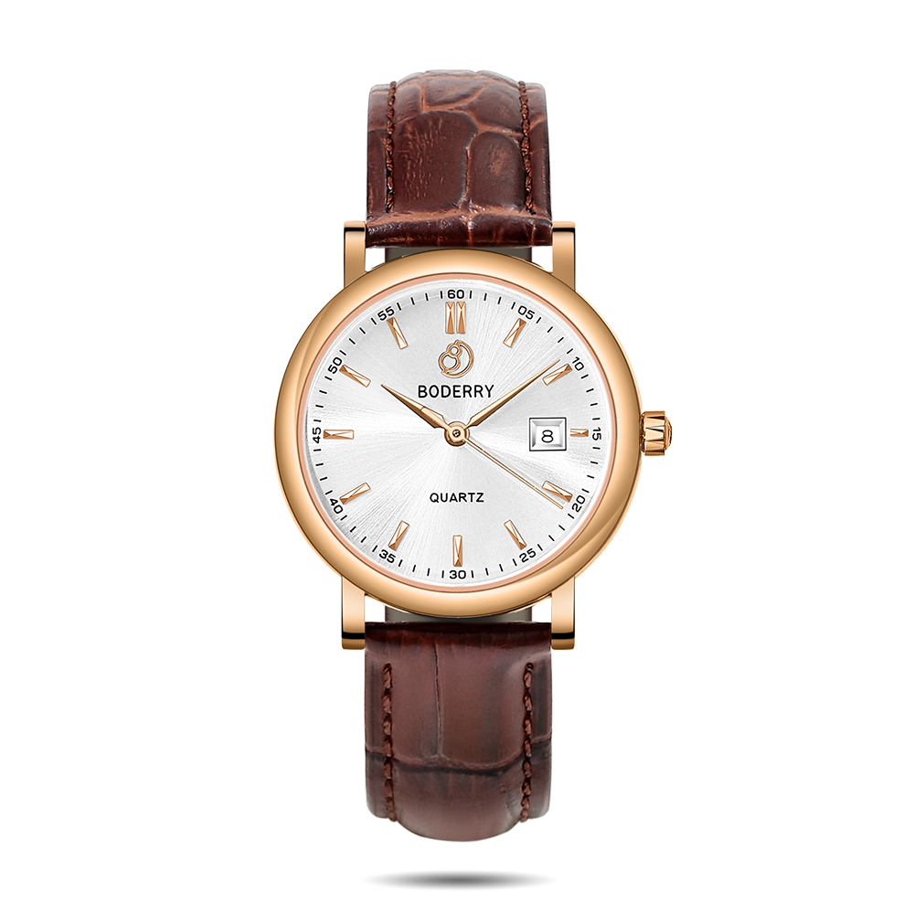 Women Watch | 36mm - Rose Gold/White-Boderry Classic Boderry Watches