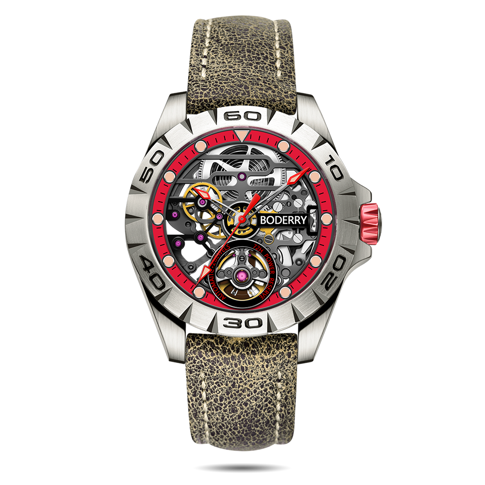 Mens Skeleton Titanium Watch -Boderry Urban Boderry Watches