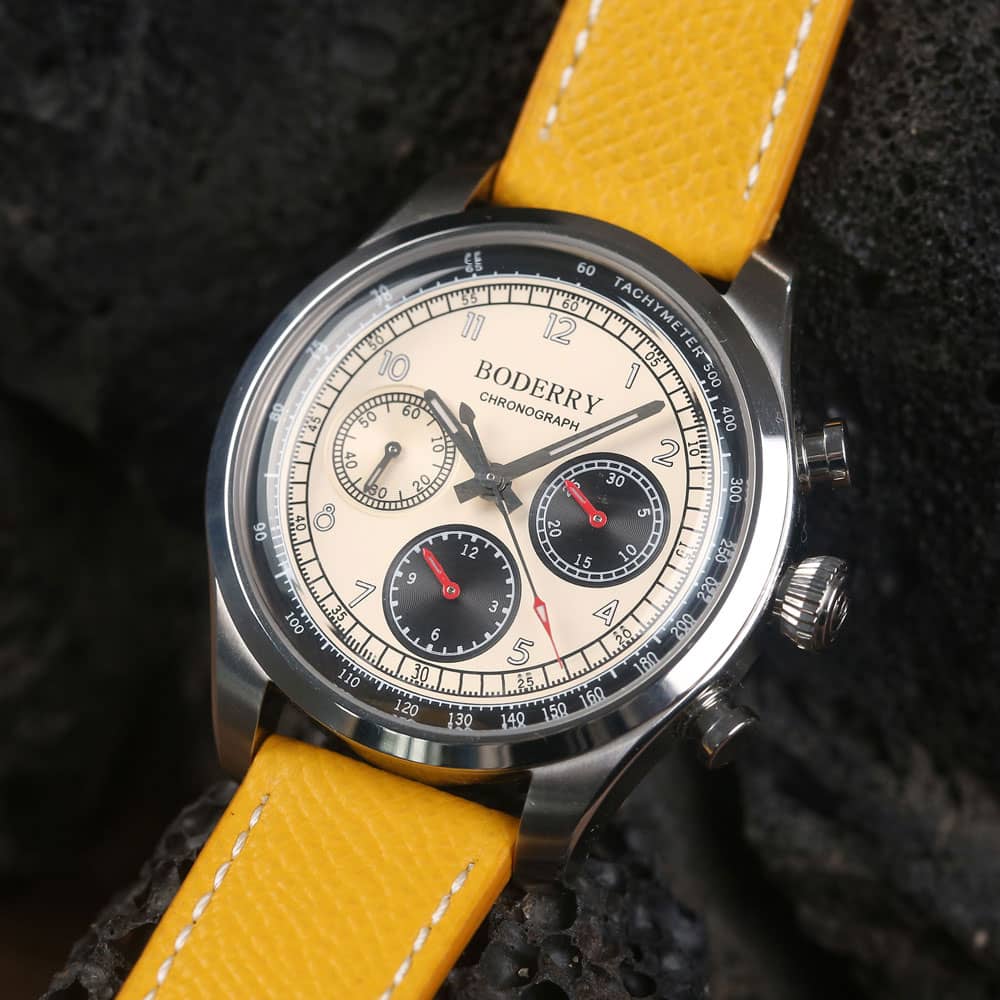 ASYMMETRY - Mechanical Chronograph with Domed Sapphire Crystal | Khaki