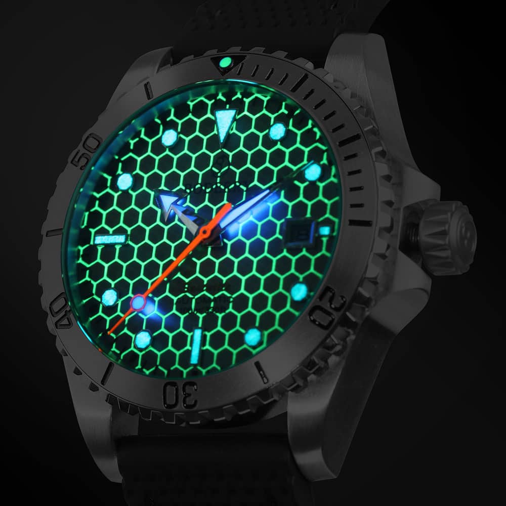 SEATURTLE.OCEAN(TITANIUM) - Automatic Titanium Diver Watch | Titanium Gray