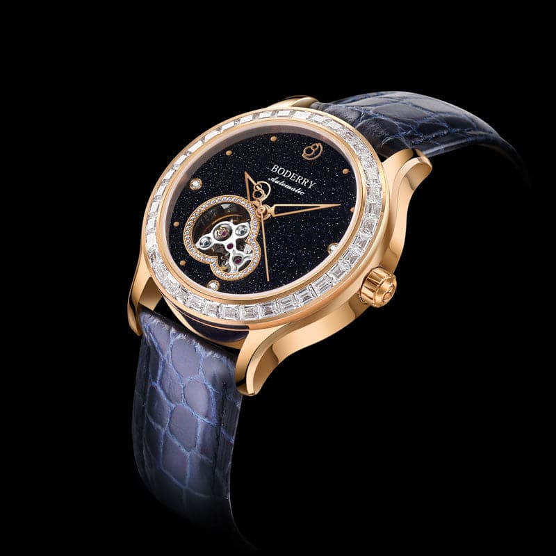 Women Watch | Crystal Gold Case-Boderry Dragonfly Boderry Watches