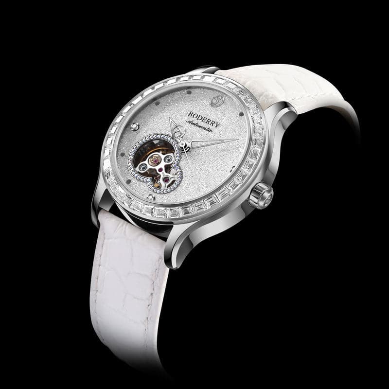 Women Watch | Crystal Silver Case-Boderry Dragonfly Boderry Watches