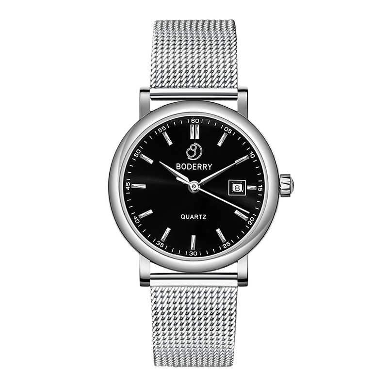 Women Watch | 36mm - Silver/Black Dial-Boderry Classic Boderry Watches