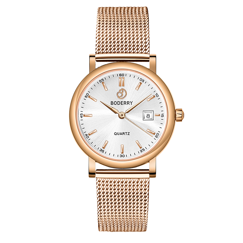 Women Watch | 36mm - Rose Gold/White-Boderry Classic Boderry Watches