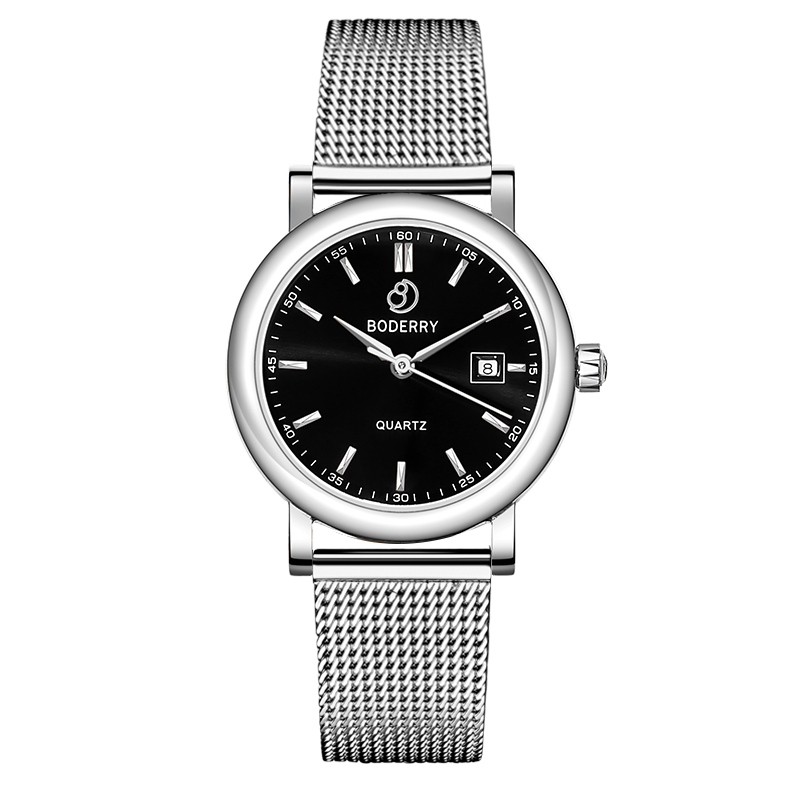 Women Watch | Silver/Black Dial 32mm-Boderry Classic Boderry Watches