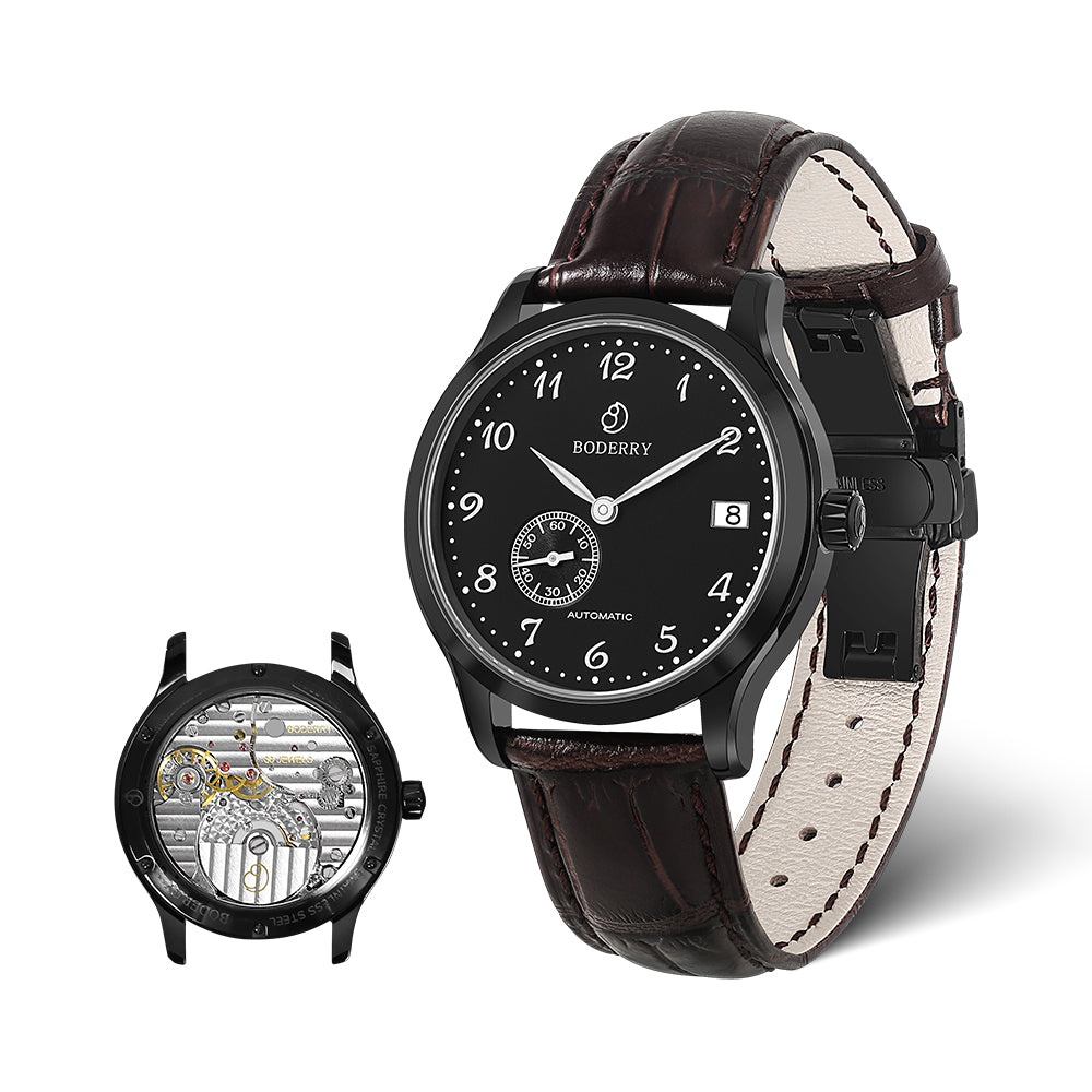 ELITE - Micro-rotor Automatic Watch | Black