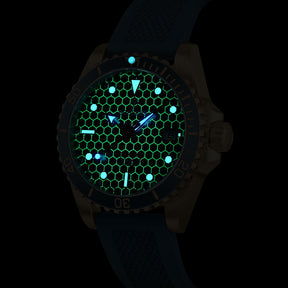 SEATURTLE.OCEAN(BRONZE) - Automatic Bronze Diver Watch | Sea Blue