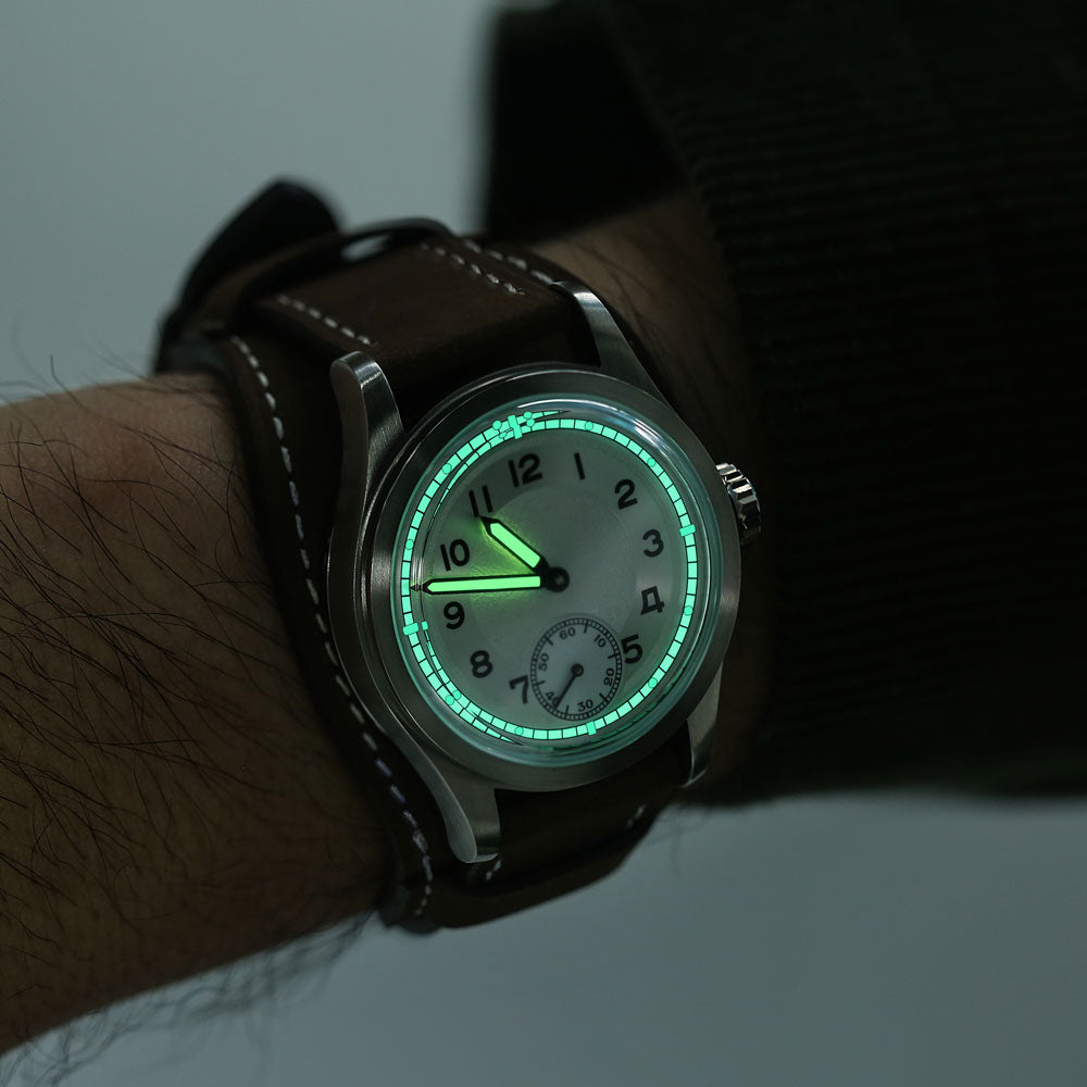 HOU H1 - Vintage Field Watch Automatic | White · Ivory