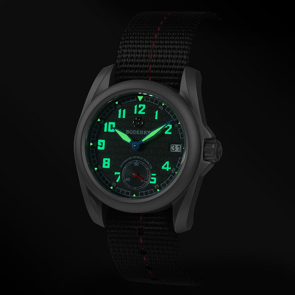 VOYAGER S72 – 72-Hour Power Reserve Titanium Automatic Field Watch, 10