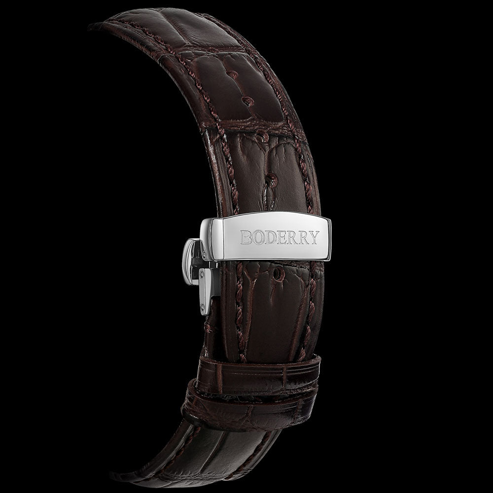 ELITE - Micro-rotor Automatic Watch | Silver Case & White Dial