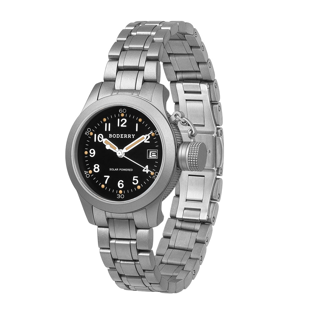 FALCON Canteen - Titanium Solar-Powered Watch | Field/Bracelet