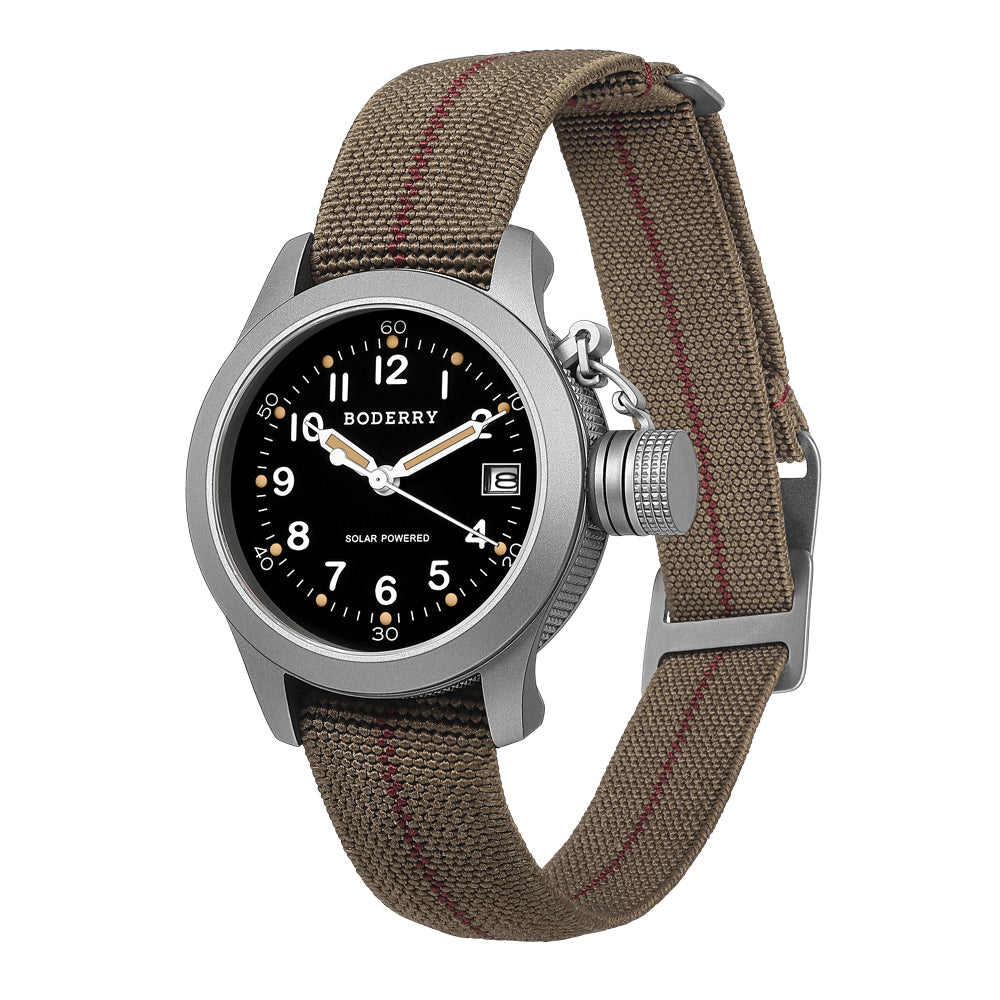 FALCON Canteen - Titanium Solar-Powered Watch | Field