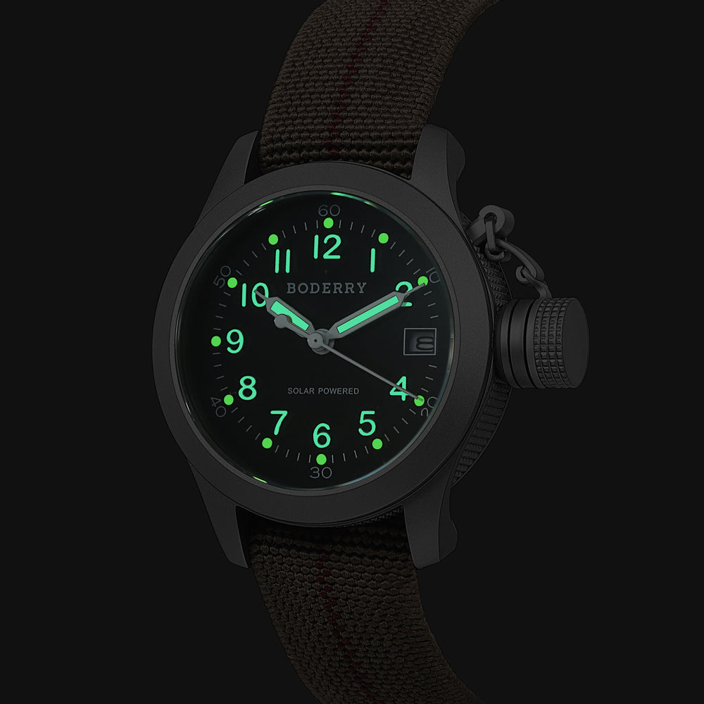 FALCON Canteen - Titanium Solar-Powered Watch | Field