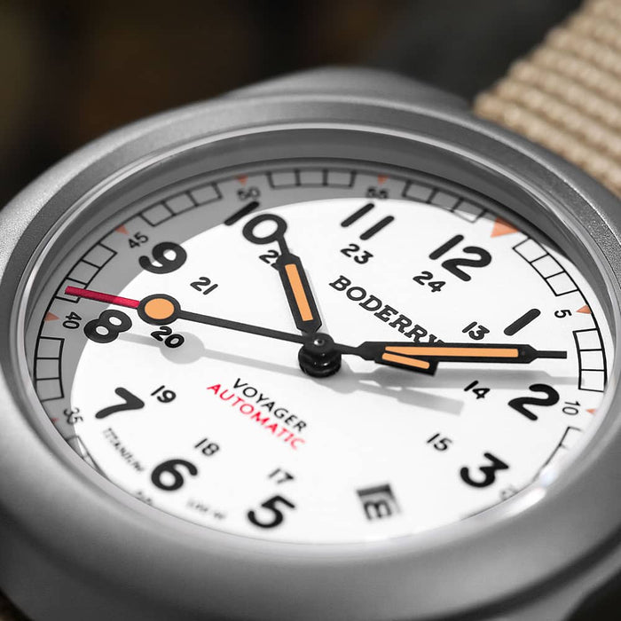 Boderry VOYAGER - 100M Waterproof Titanium Automatic Field watch