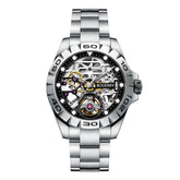 URBAN SKELETON(STEEL)- 3-Hand Hi-beat(28,800 bph) with 72 hrs Power-reserve Automatic Watch | Bracelet