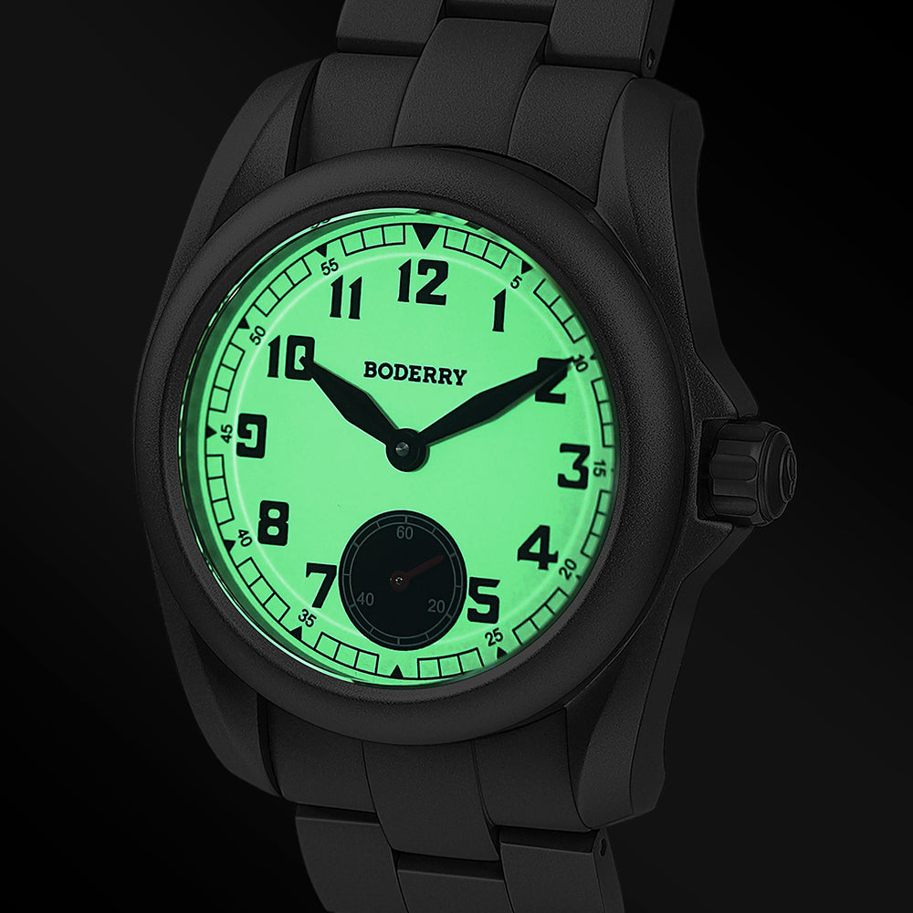 VOYAGER S72 – 72-Hour Power Reserve Titanium Automatic Field Watch, 100M Water Resistant | Cream/Bracelet