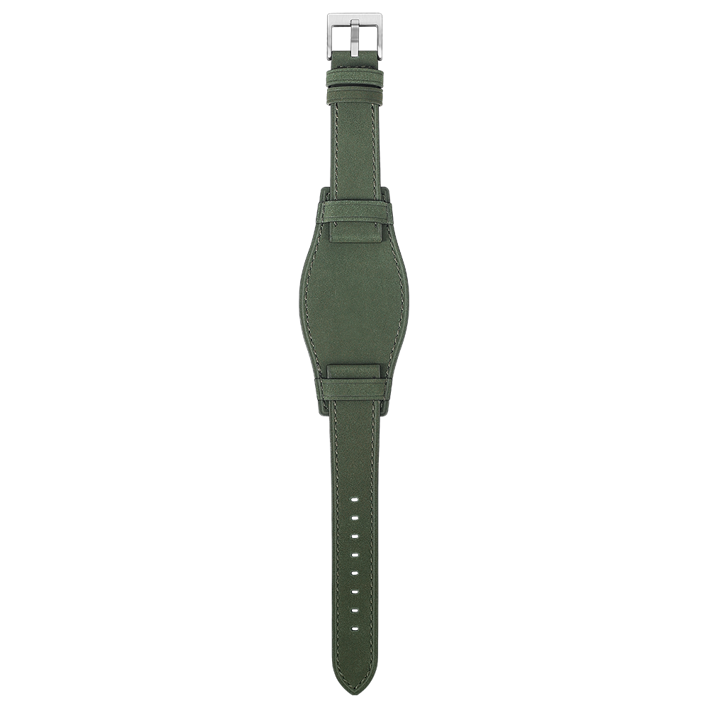 20mm Vintage Pilot Bund Leather Watch Strap