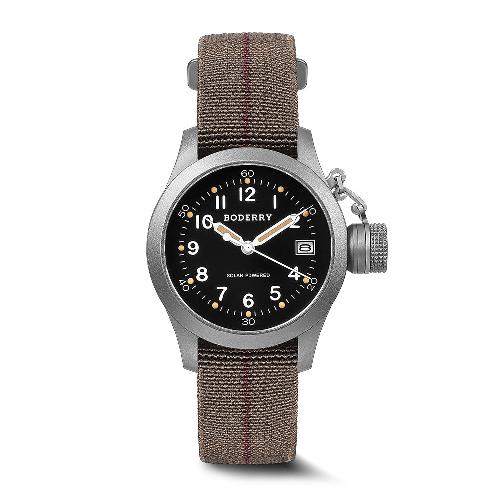 FALCON Canteen - Titanium Solar-Powered Watch | Field