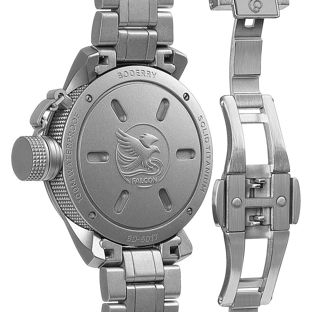 FALCON Canteen - Titanium Solar-Powered Watch | Field/Bracelet