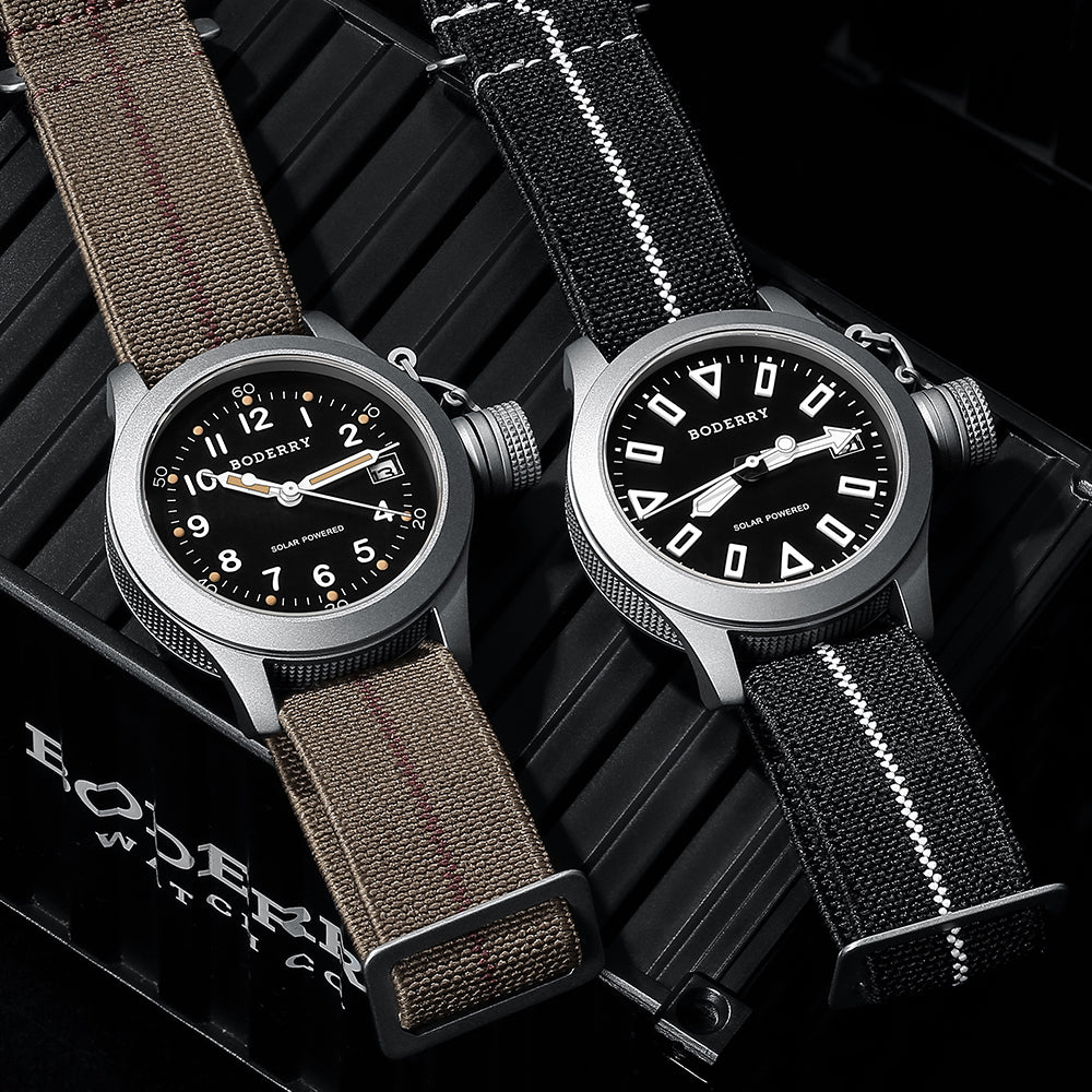 FALCON Canteen - Titanium Solar-Powered Watch | Field