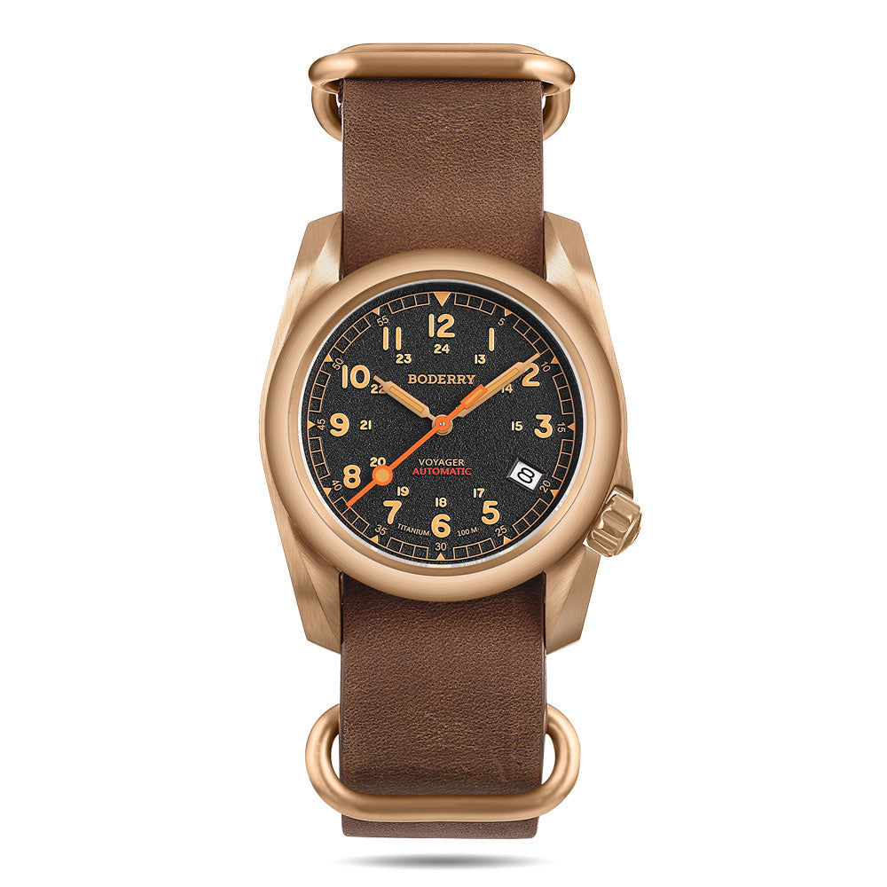 22mm Wide Cowhide Strap(Gold Buckle)| Suitable for all watches with 22mm lug width