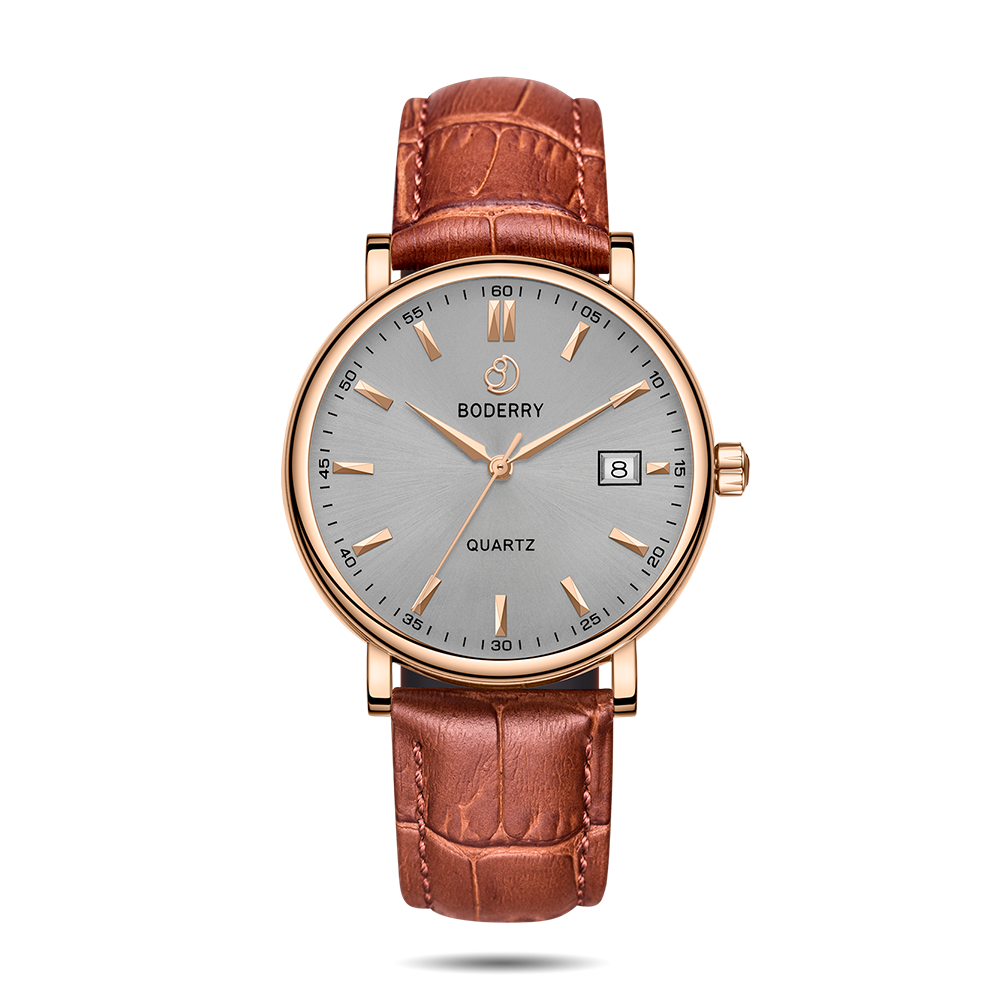 Tan leather 2025 strap watch