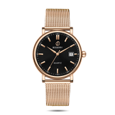 Mens Quartz(Swiss Movement) Watch | 40mm Case with Gold Mesh-Boderry Classic Boderry Watches