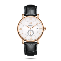 Mens Quartz(Swiss Movement) Watch | Rose Gold/White Dial-Boderry Elegant Boderry Watches