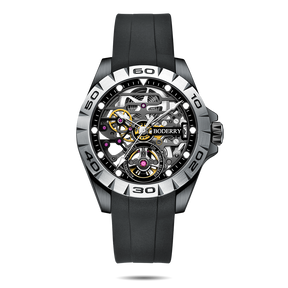 Mens Skeleton Automatic Watch - Boderry Urban Boderry Watches