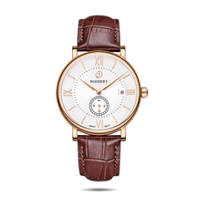 Mens Quartz(Swiss Movement) Watch | Rose Gold/White Dial-Boderry Elegant Boderry Watches