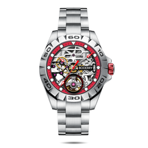 Mens Skeleton Automatic Watch | Stainless Steel Straps-Boderry Urban Boderry Watches