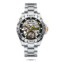 Mens Skeleton Automatic Watch | Stainless Steel Straps-Boderry Urban Boderry Watches