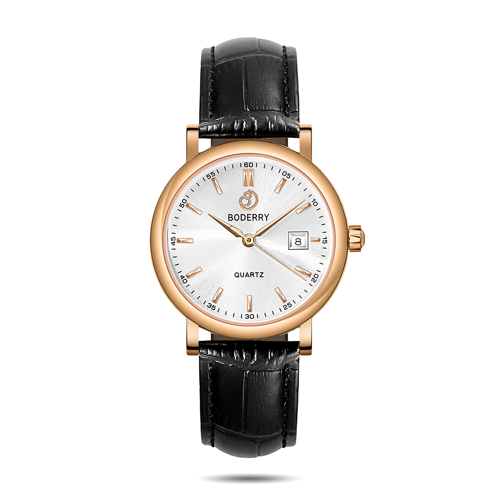 Women Watch | 36mm - Rose Gold/White-Boderry Classic Boderry Watches