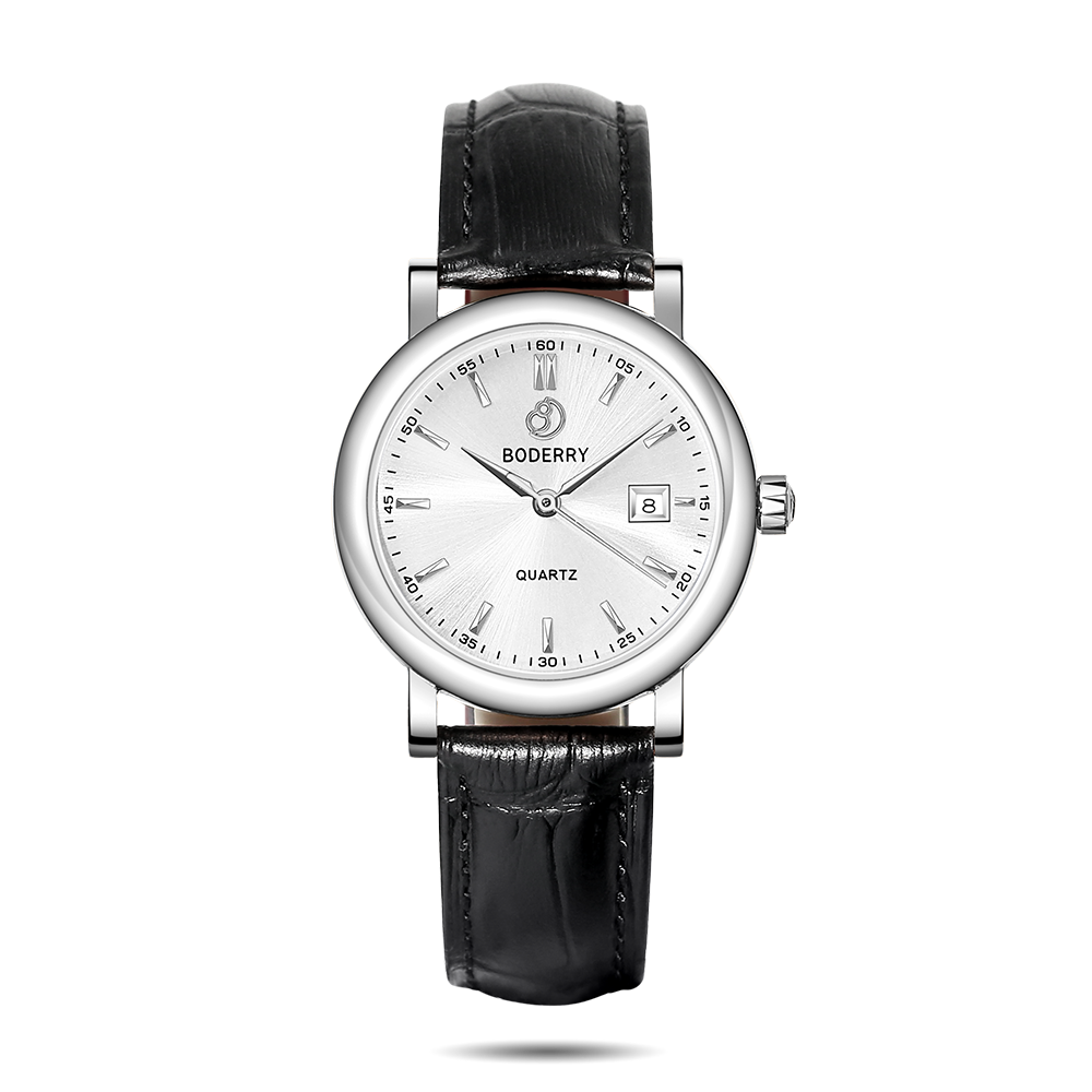 Women Watch | 32mm - Silver/White Dial - Boderry Classic Watches