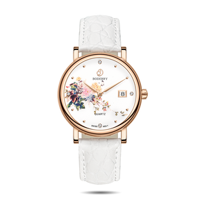 Women Watch | Chrysanth Rose Gold Case  Watch-Boderry Flower Boderry Watches